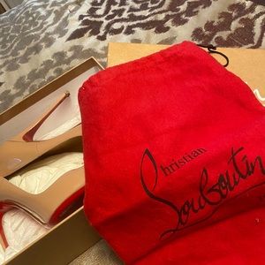 Christian Louboutin So Kate Nude Heels